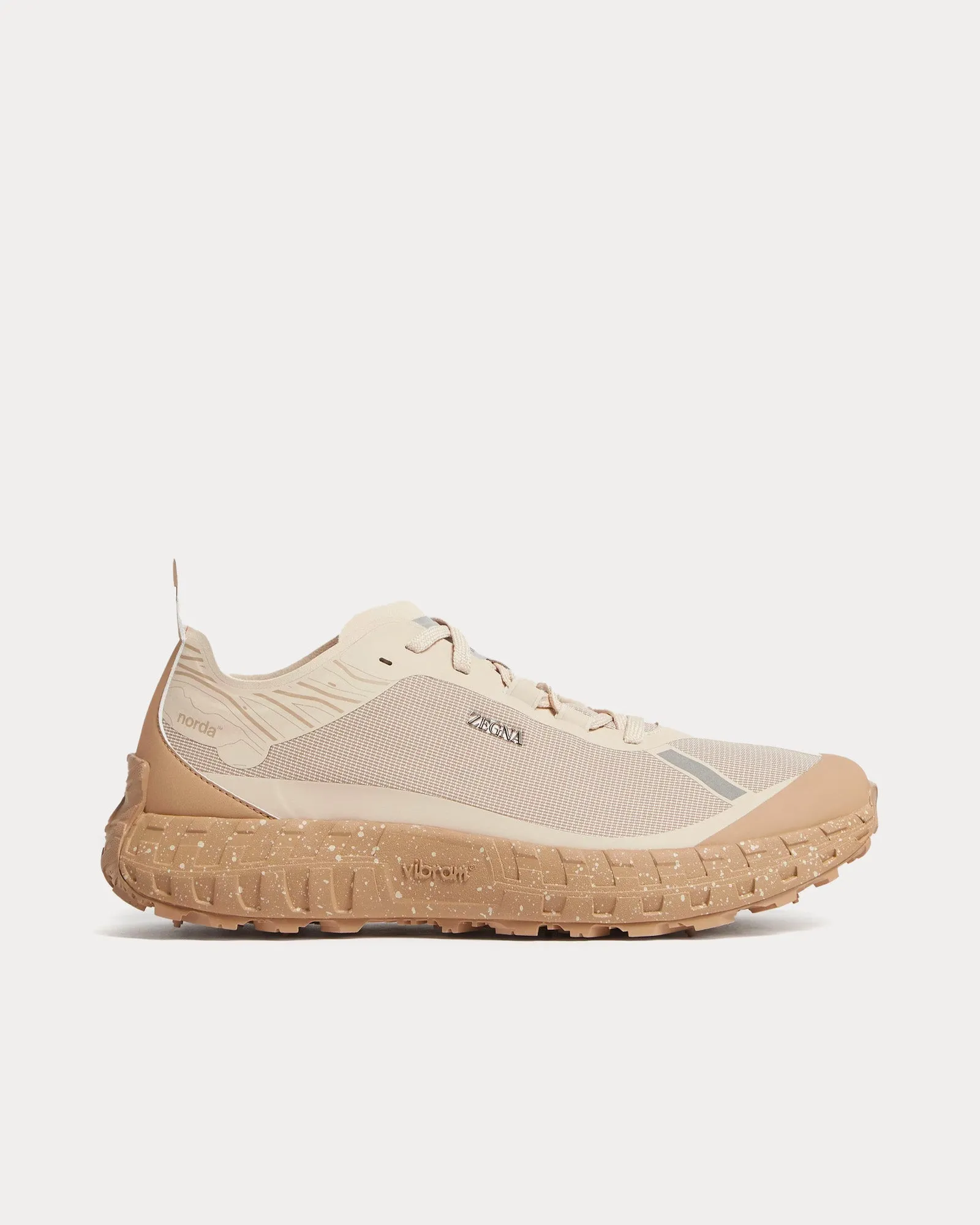 001 Beige Running Shoes