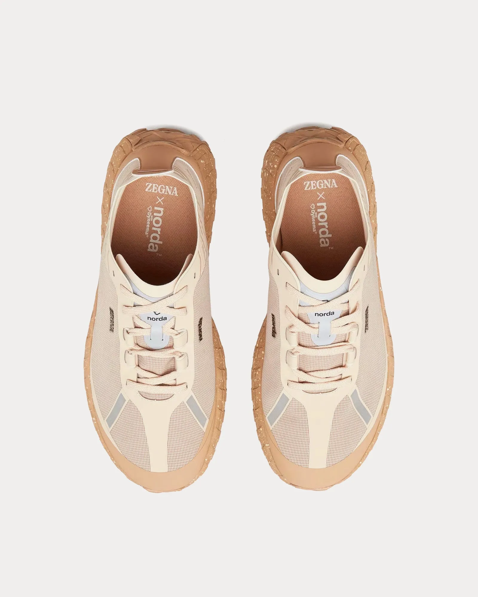 001 Beige Running Shoes