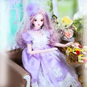 1/3 Bjd Doll,SD Dolls Full Set 60Cm 24 Inch Ball Jointed Dolls Toy Action Figure with Clothes Wig Shoes Makeup