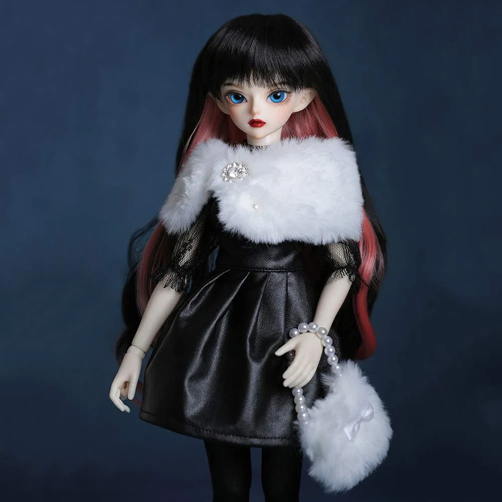 1/4 BJD Doll SD Dolls 15.7 Inch Ball Jointed Doll with All Clothes Wigs Shoes Makeup DIY Toys 100% Handmade for Girl Birthday Gift