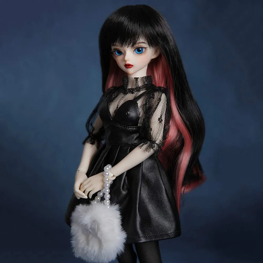 1/4 BJD Doll SD Dolls 15.7 Inch Ball Jointed Doll with All Clothes Wigs Shoes Makeup DIY Toys 100% Handmade for Girl Birthday Gift