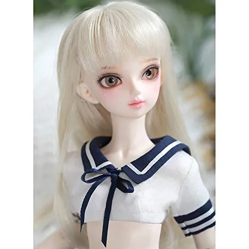 1/4 BJD Doll, SD Girl Doll 41Cm/16.1Inch Ball Jointed Dolls Female Body with Full Set Clothes Shoes Wig Makeup, Best Gift for Girls