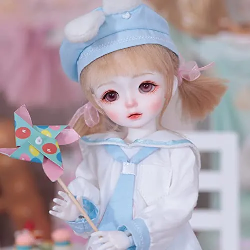 1/6 BJD Doll Fullset 26cm 10.23in Cute Girl SD Dolls Handmade Ball Jointed Doll Resin DIY Gift with Clothes   Wig   Shoes   Makeup