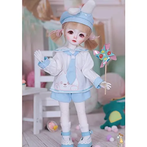 1/6 BJD Doll Fullset 26cm 10.23in Cute Girl SD Dolls Handmade Ball Jointed Doll Resin DIY Gift with Clothes   Wig   Shoes   Makeup