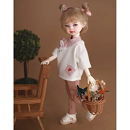 27.5cm/10.82in BJD Doll 1/6 Mini SD Doll, Flexible Joints, Strong Plasticity, with Full Set Clothes   Wig   Shoes   Delicate Makeup