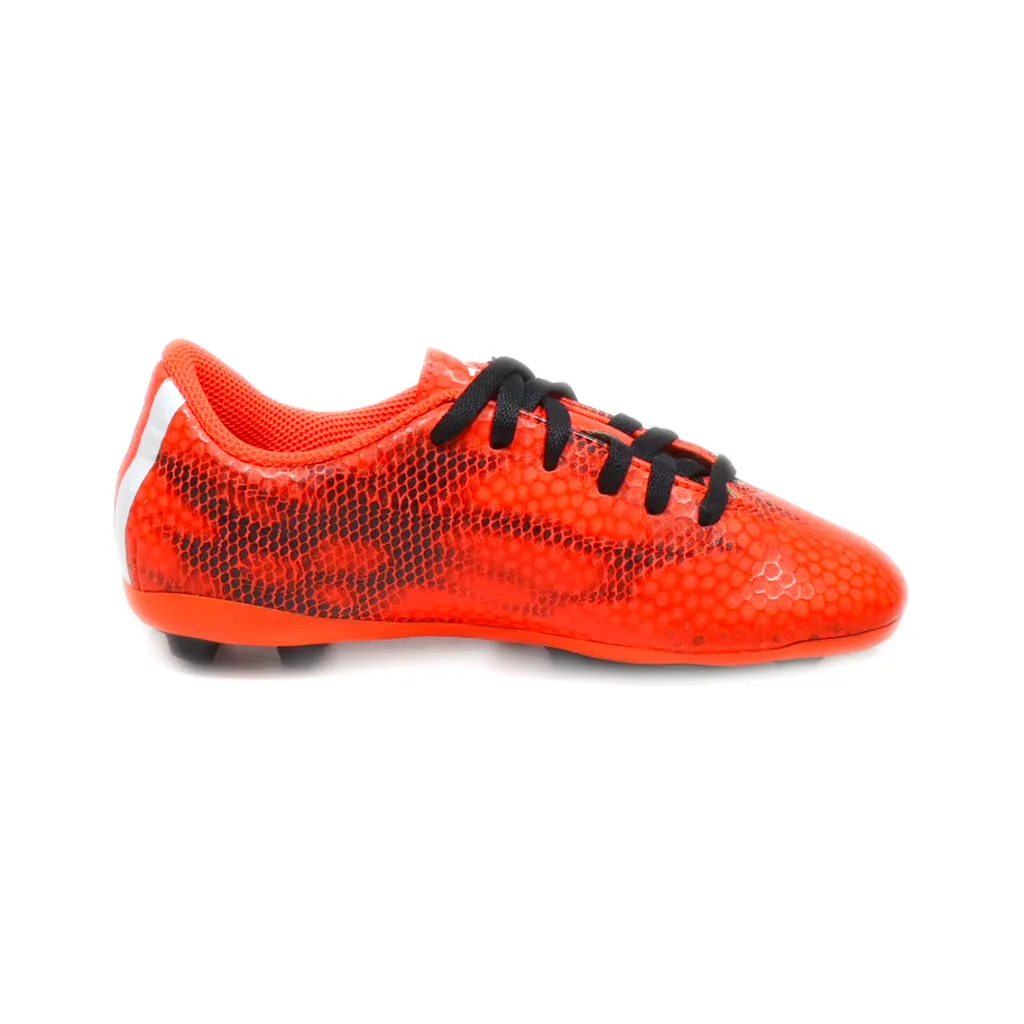 Adidas F5 Fxg Cleats Sport Shoes Leather Orange Colour For Kids