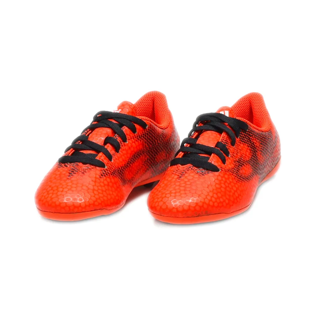 Adidas F5 Fxg Cleats Sport Shoes Leather Orange Colour For Kids