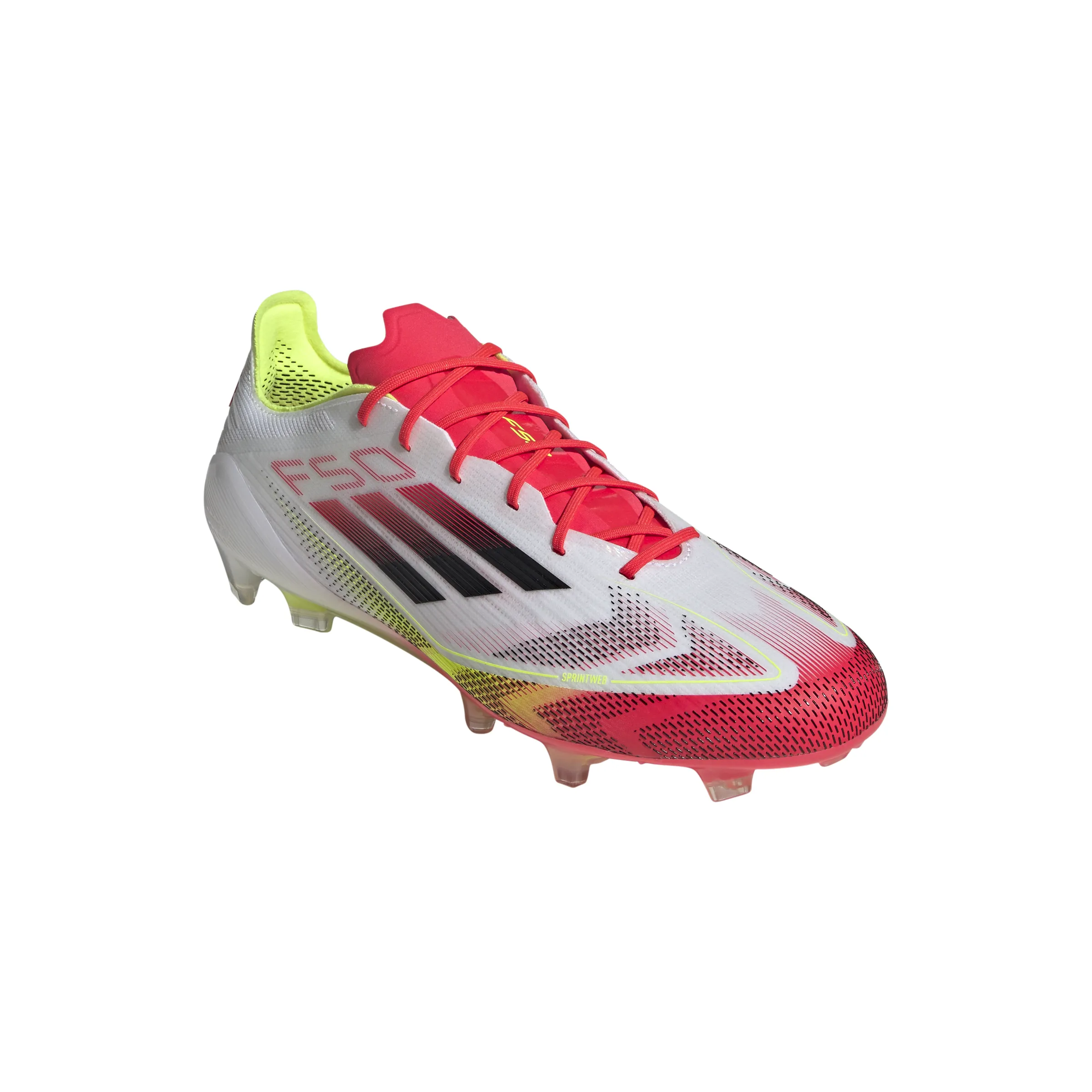 adidas F50 Elite FG Firm Ground Soccer Cleat - Cloud White / Core Black / Solar Yellow