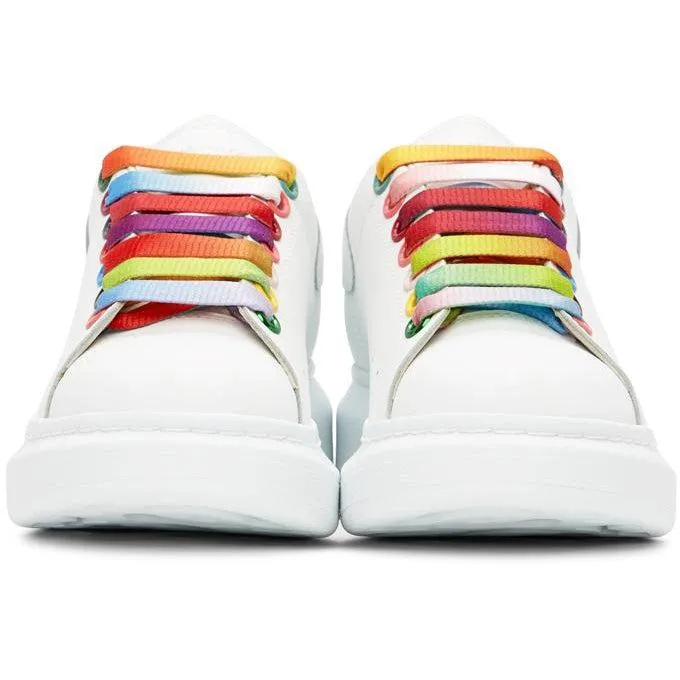 Alexander McQueen SSENSE Exclusive White Rainbow Oversized Sneakers