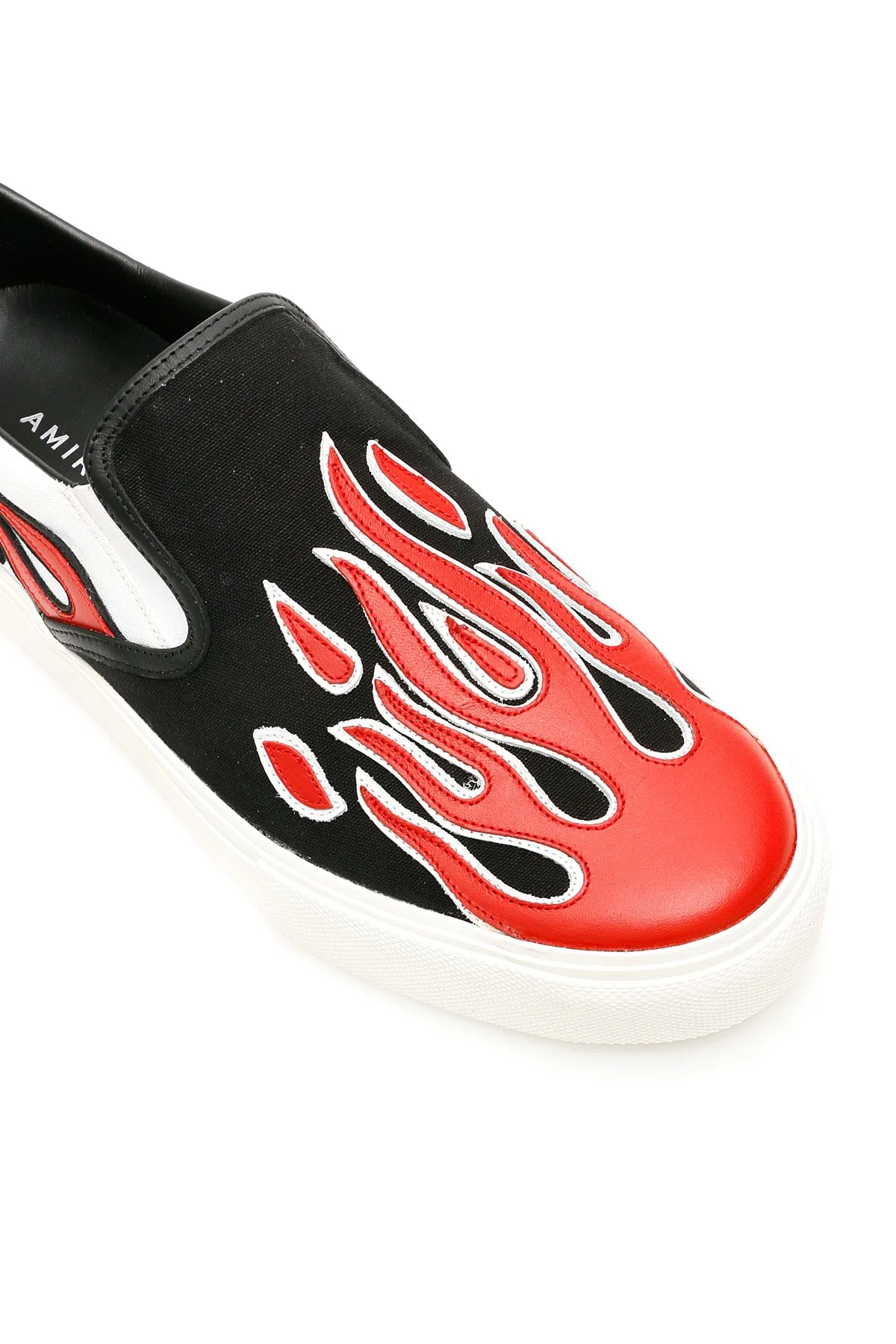 Amiri Flame Patch Slip On Sneakers