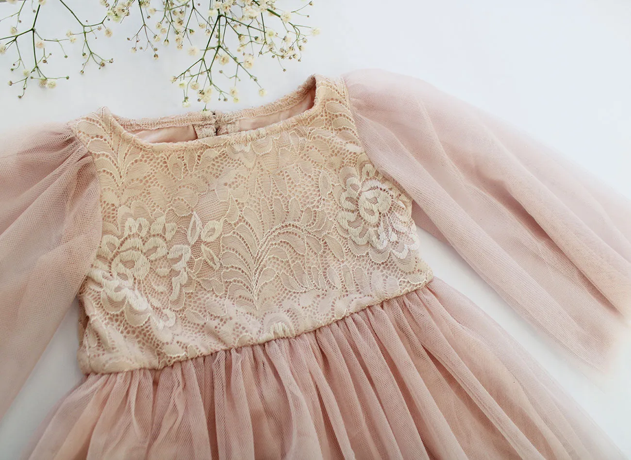 Angel Wing Dress - Soft Peach (headband   shoes sold separately)