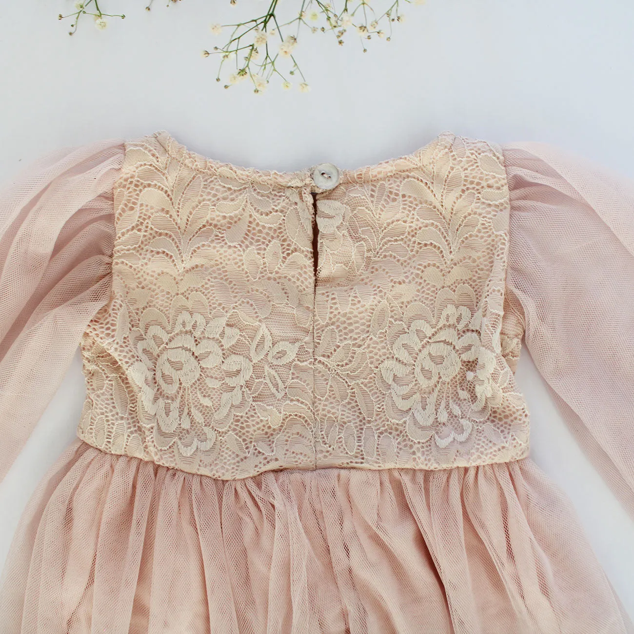Angel Wing Dress - Soft Peach (headband   shoes sold separately)