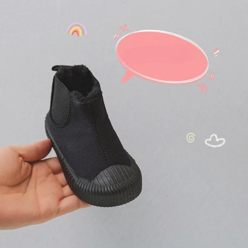 Ankle Length Canvas Shoes For Children