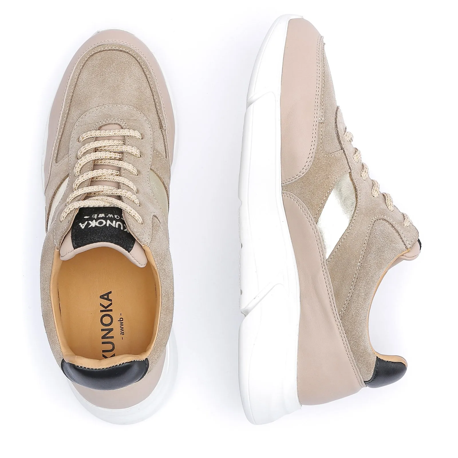 ARI platform sneaker - crosta beige