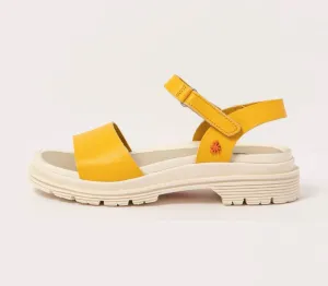 Art 1548 Birmingham Nappa Yellow Sandal Made In Spain