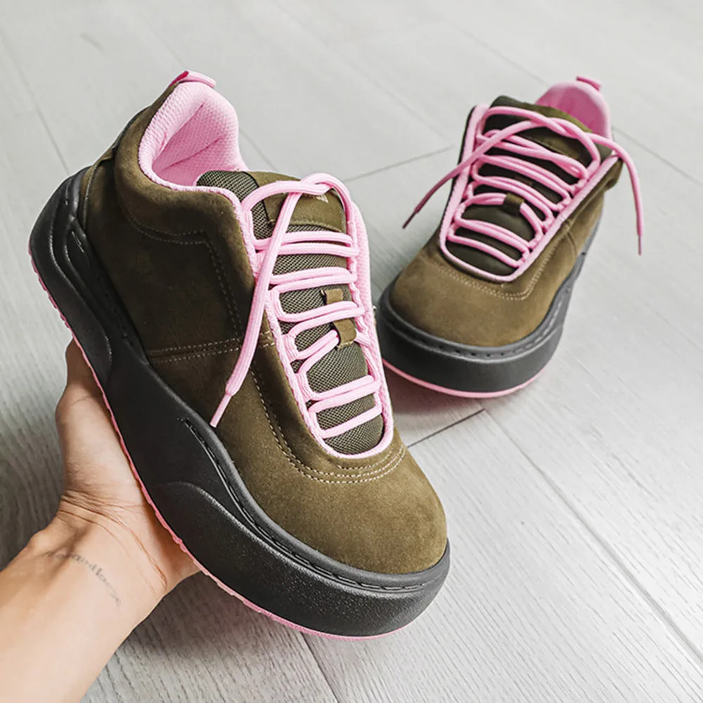 Aule Olive Bloom Sneakers