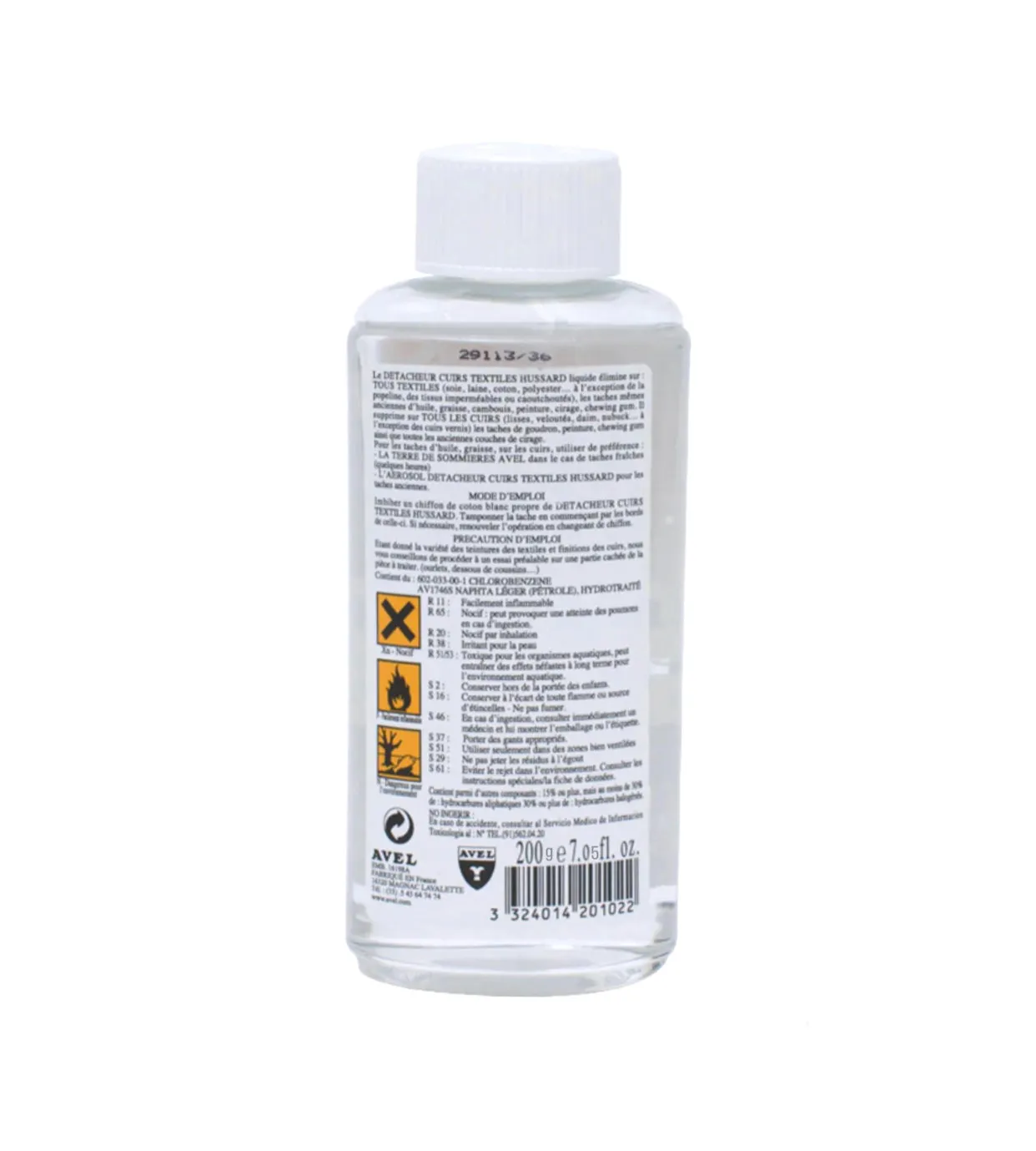 Avel Hussard Detacheur Stain Remover Leather Textile Fabric 200g Made In France