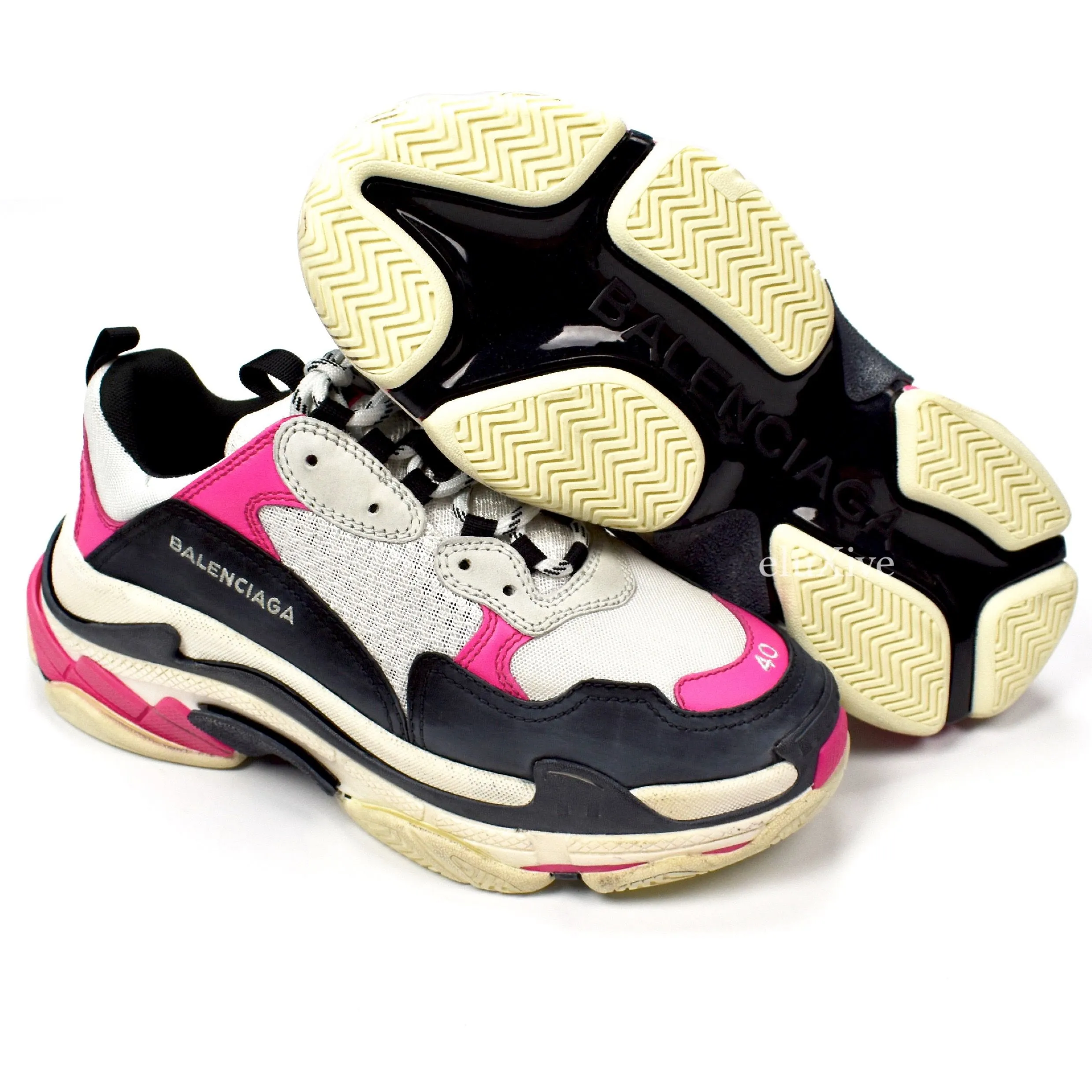 Balenciaga - Women's Triple S Trainer (White / Pink)