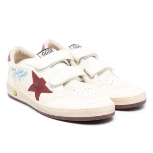 Ball Star Distressed Finish Sneakers