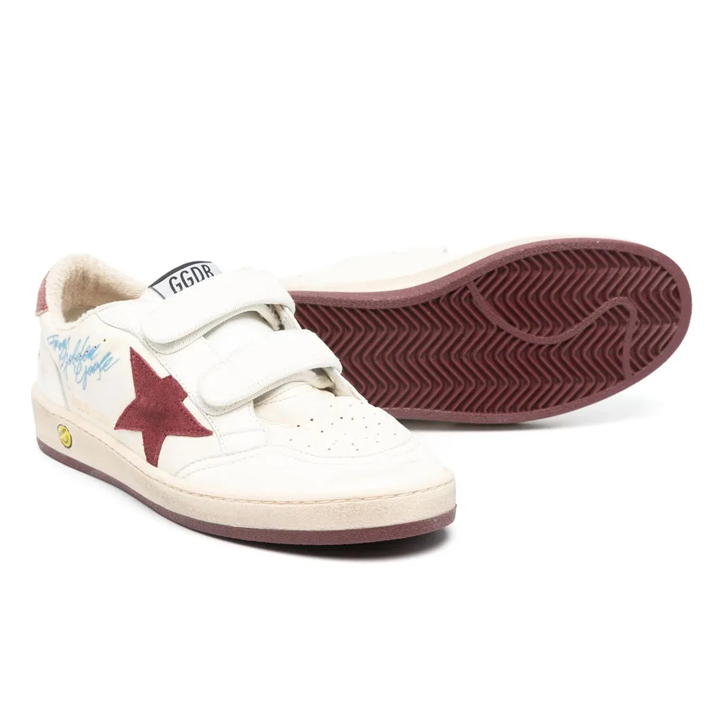 Ball Star Distressed Finish Sneakers