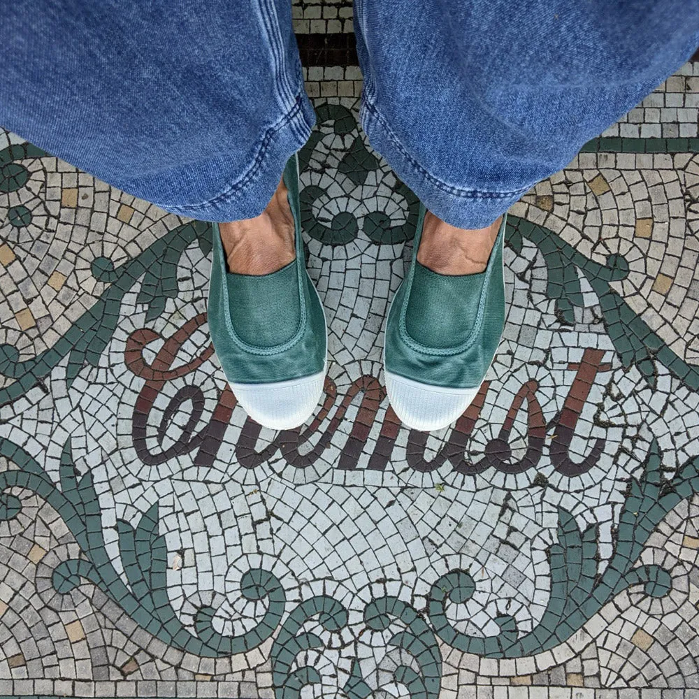 Basil Slip On Cotton Plimsolls