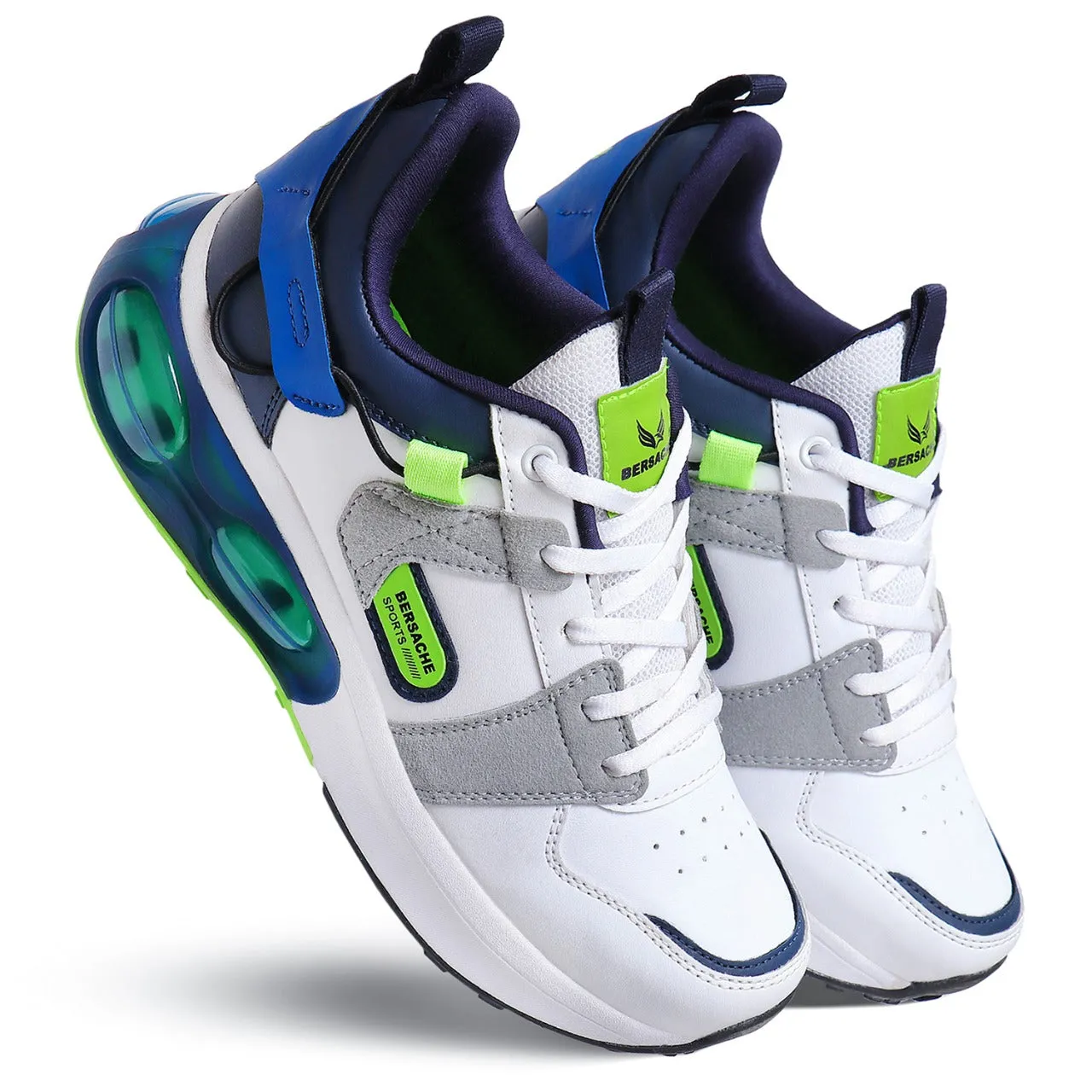 Bersache Lightweight Casual Sneaker Shoes For Men Blue-9044