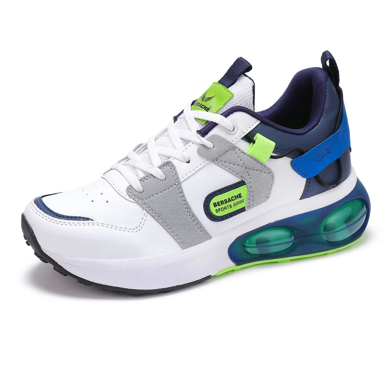 Bersache Lightweight Casual Sneaker Shoes For Men Blue-9044