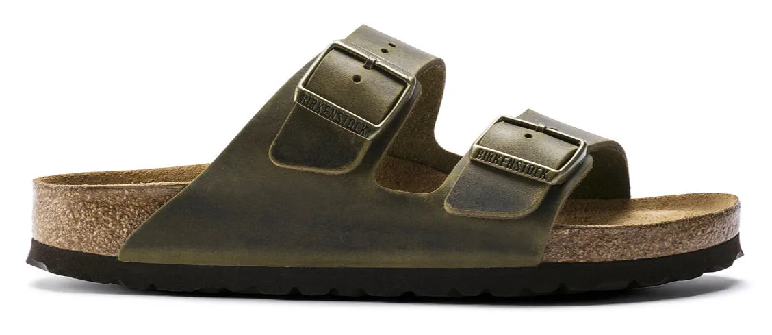 Birkenstock Arizona Jade Oiled Leather Soft Footbed Made In Germany