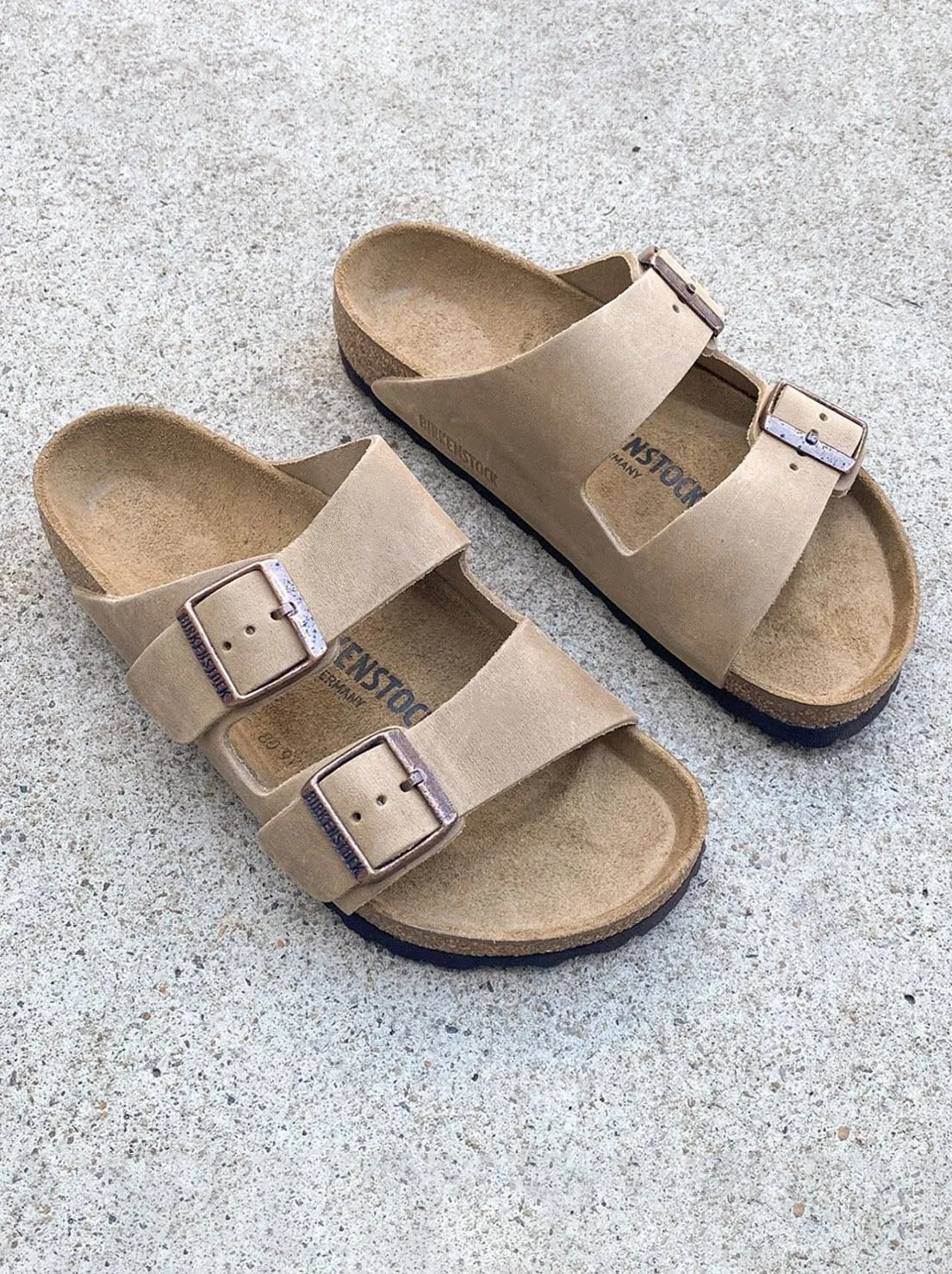 Birkenstock Arizona Tabacco Brown Oiled Leather Made In Germany