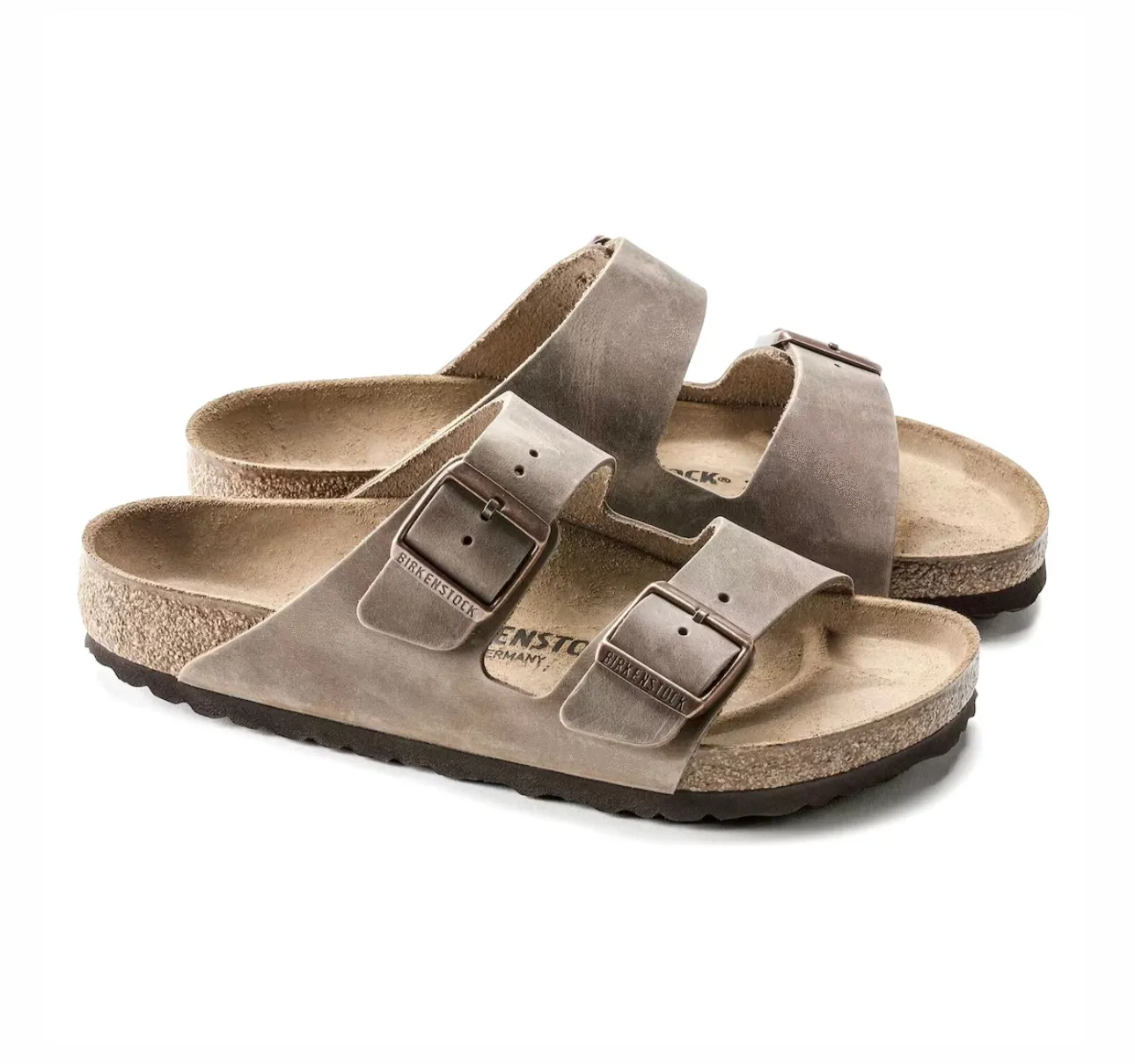 Birkenstock Arizona Tabacco Brown Oiled Leather Made In Germany