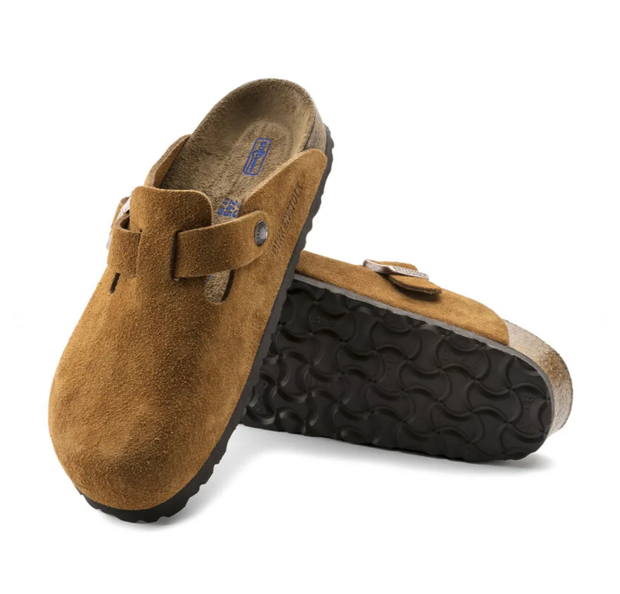 Birkenstock Boston Mink Suede Soft Footbed Made In Germany