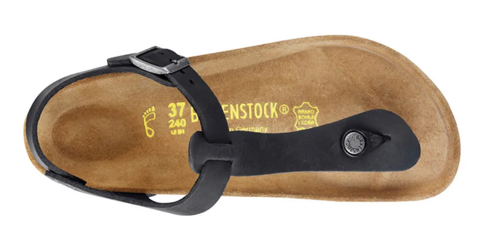 Birkenstock Kairo Black Oiled Leather Made In Germany