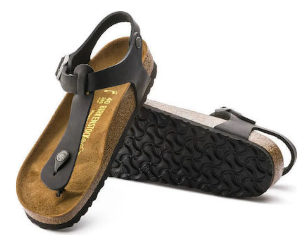 Birkenstock Kairo Black Oiled Leather Made In Germany