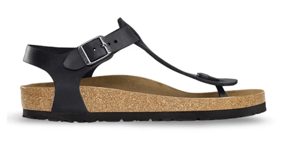 Birkenstock Kairo Black Oiled Leather Made In Germany