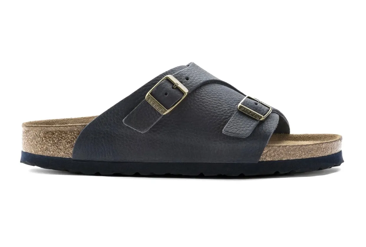 Birkenstock Zurich Steer Indigo Nubuck Leather Soft Footbed Made In Germany
