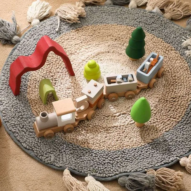 Birthday Wooden Toy Train. Perfect Gift for Toddler