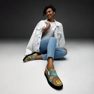 Bitcoin Slip on Canvas Shoes
