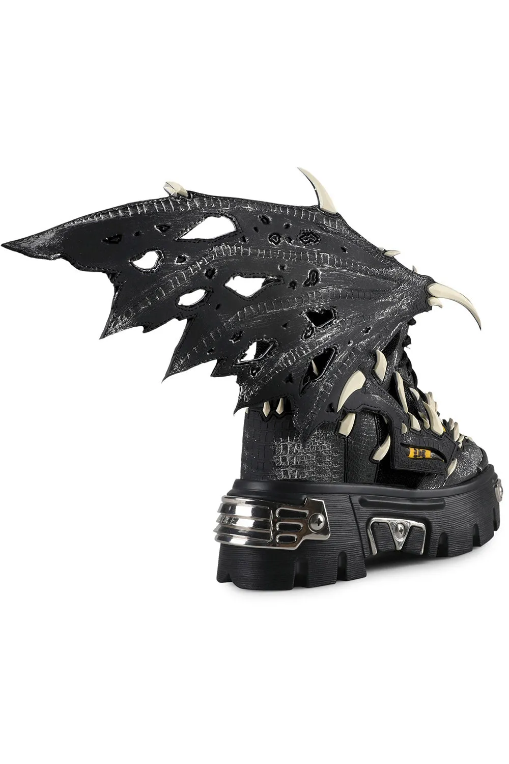 Black Guava Batwing Platform Sneakers