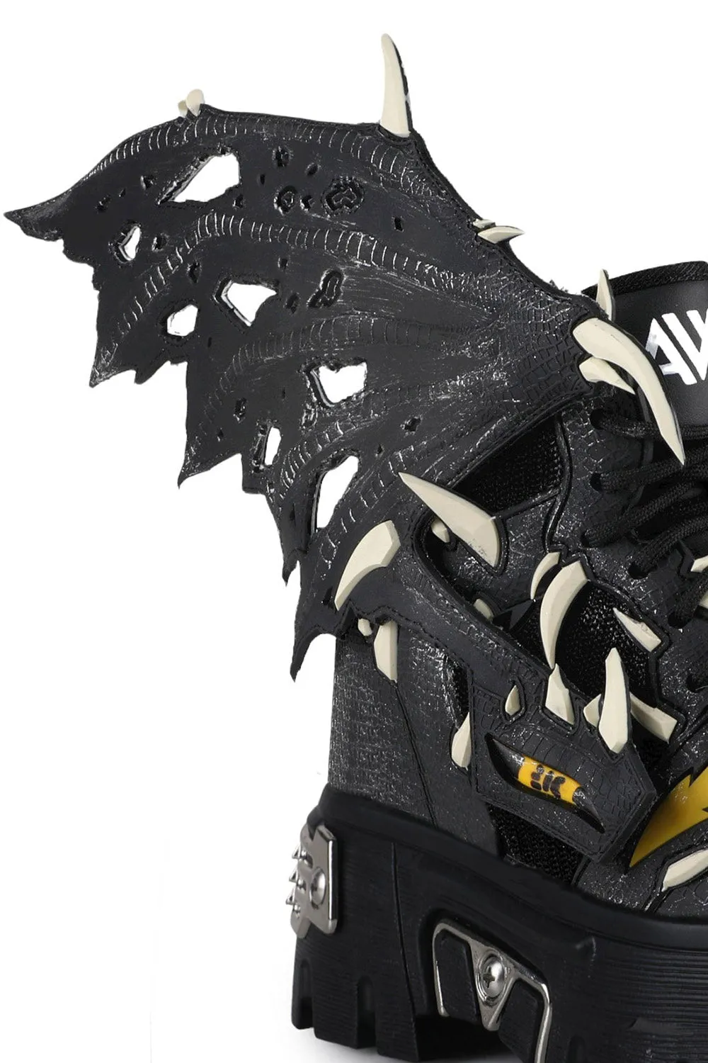 Black Guava Batwing Platform Sneakers