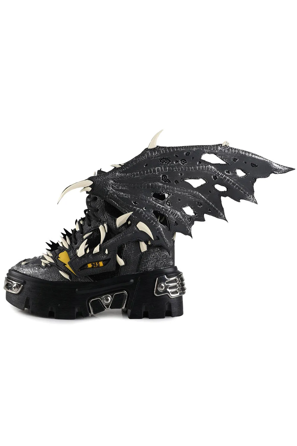 Black Guava Batwing Platform Sneakers