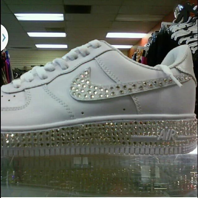 Bottom Crystal Nike Air Force 1 Sneakers