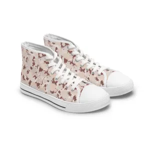 Brown Mud Women's High Top Sneakers