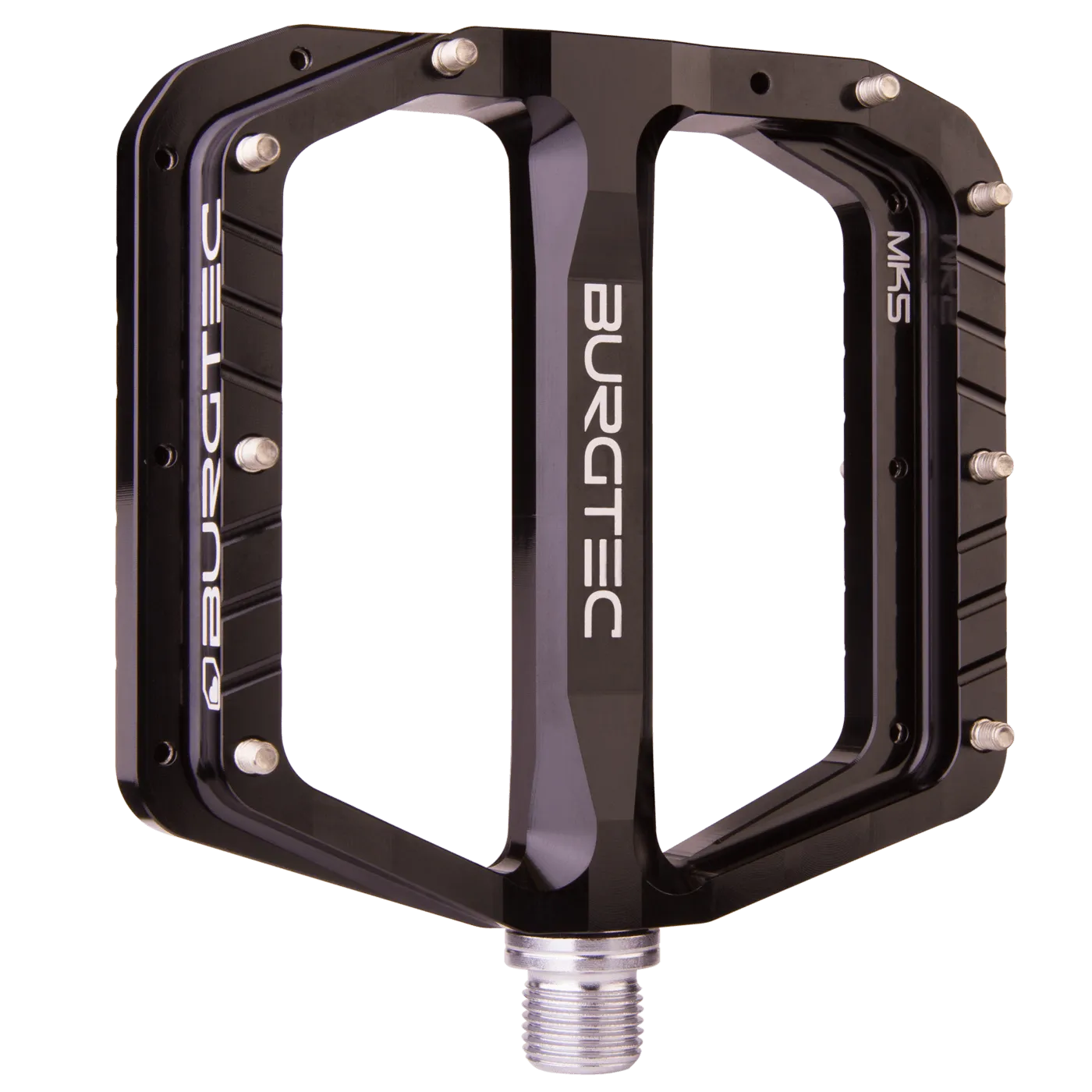Burgtec Penthouse Mk5 Flat Pedal - STEEL AXLE (Free UK Postage)