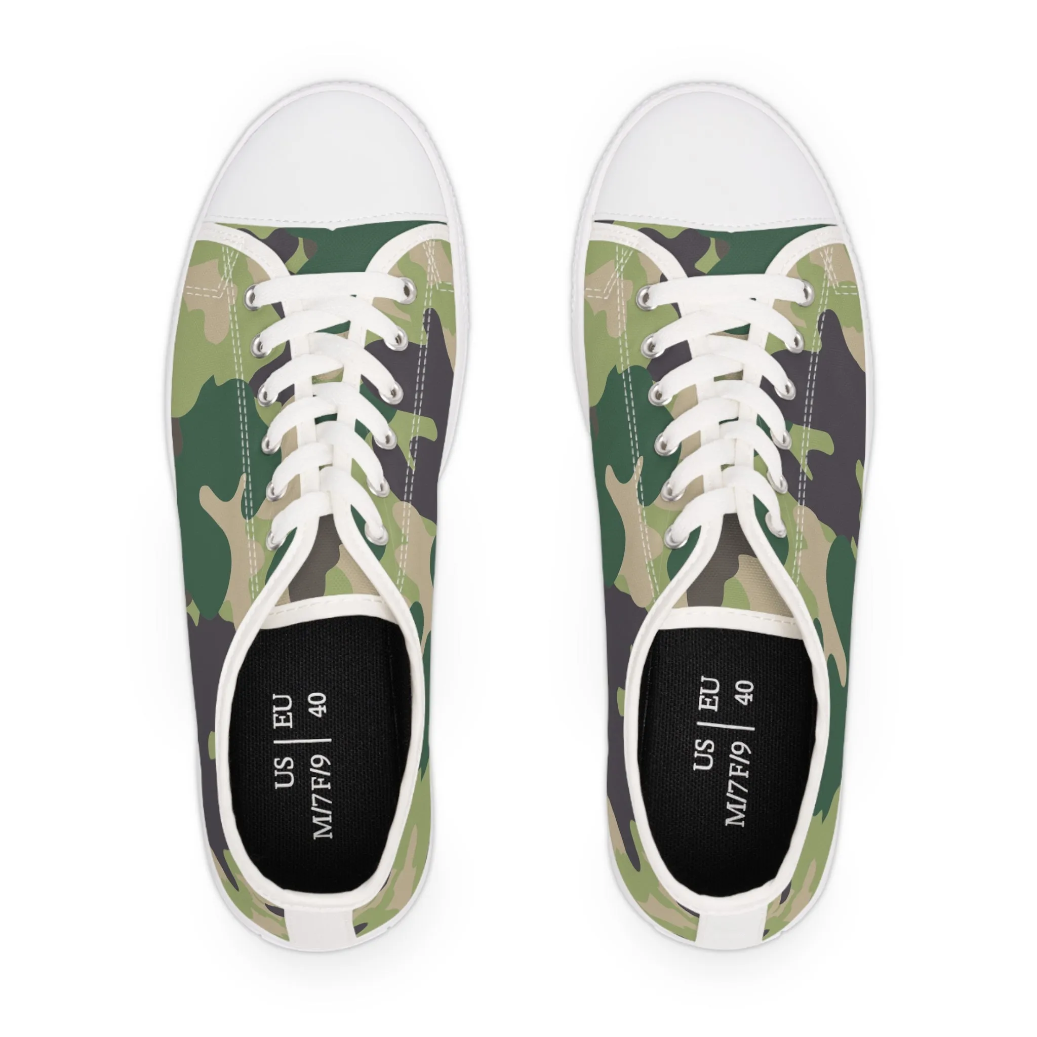 Camo no 9 Women's Low Top Sneakers