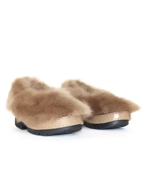 Caramel Fur Shoes