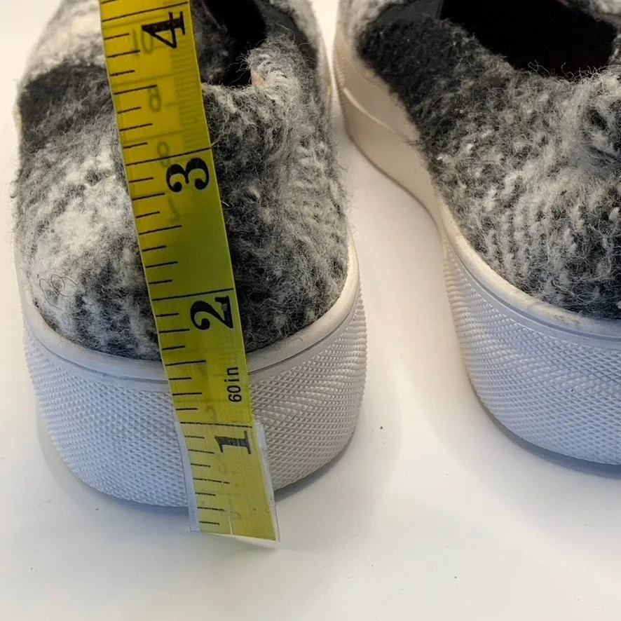 CASLON Women's Black/White Knit Slip-on Platform Sneakers SZ 7.5