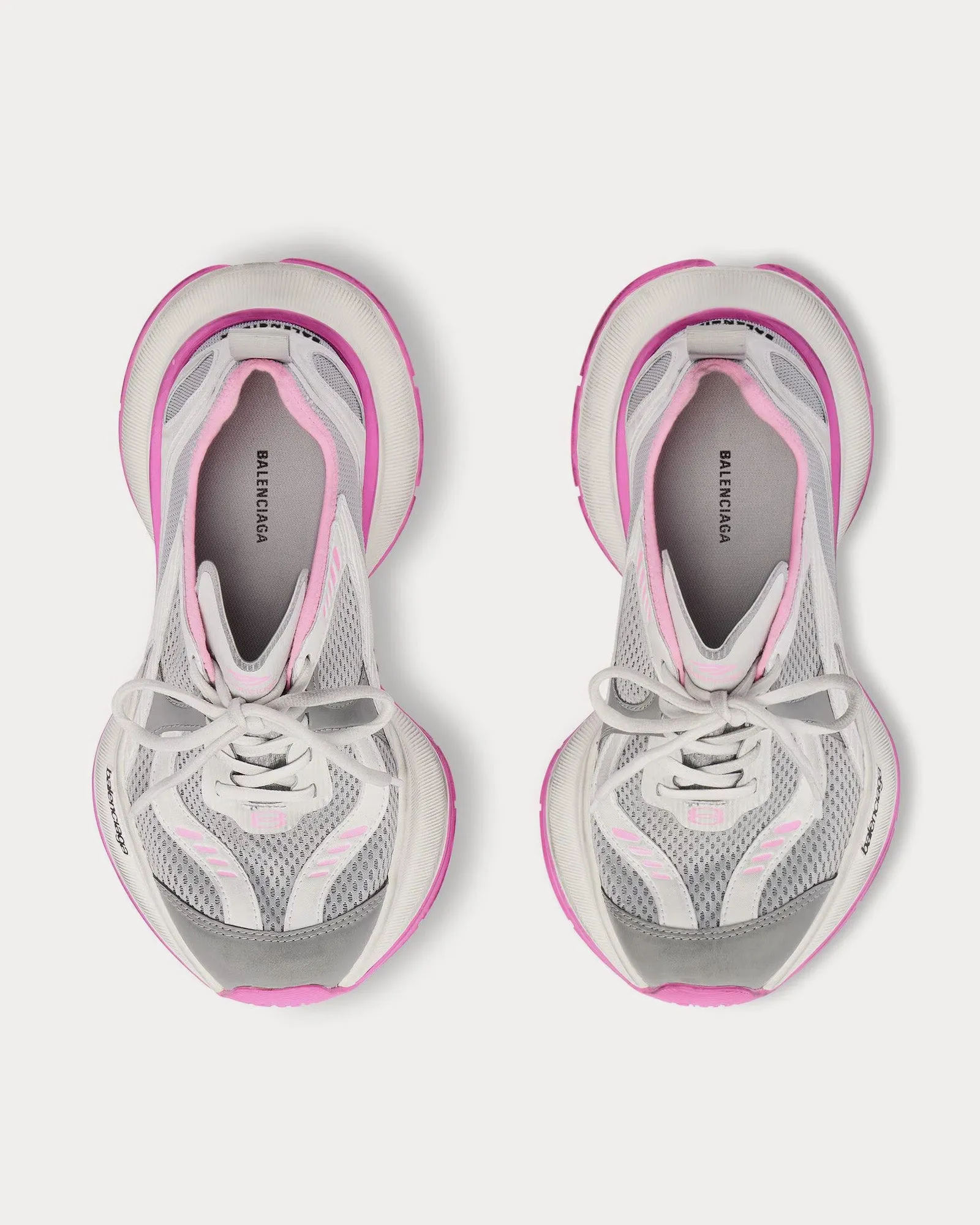 Circuit White / Grey / Pink Low Top Sneakers