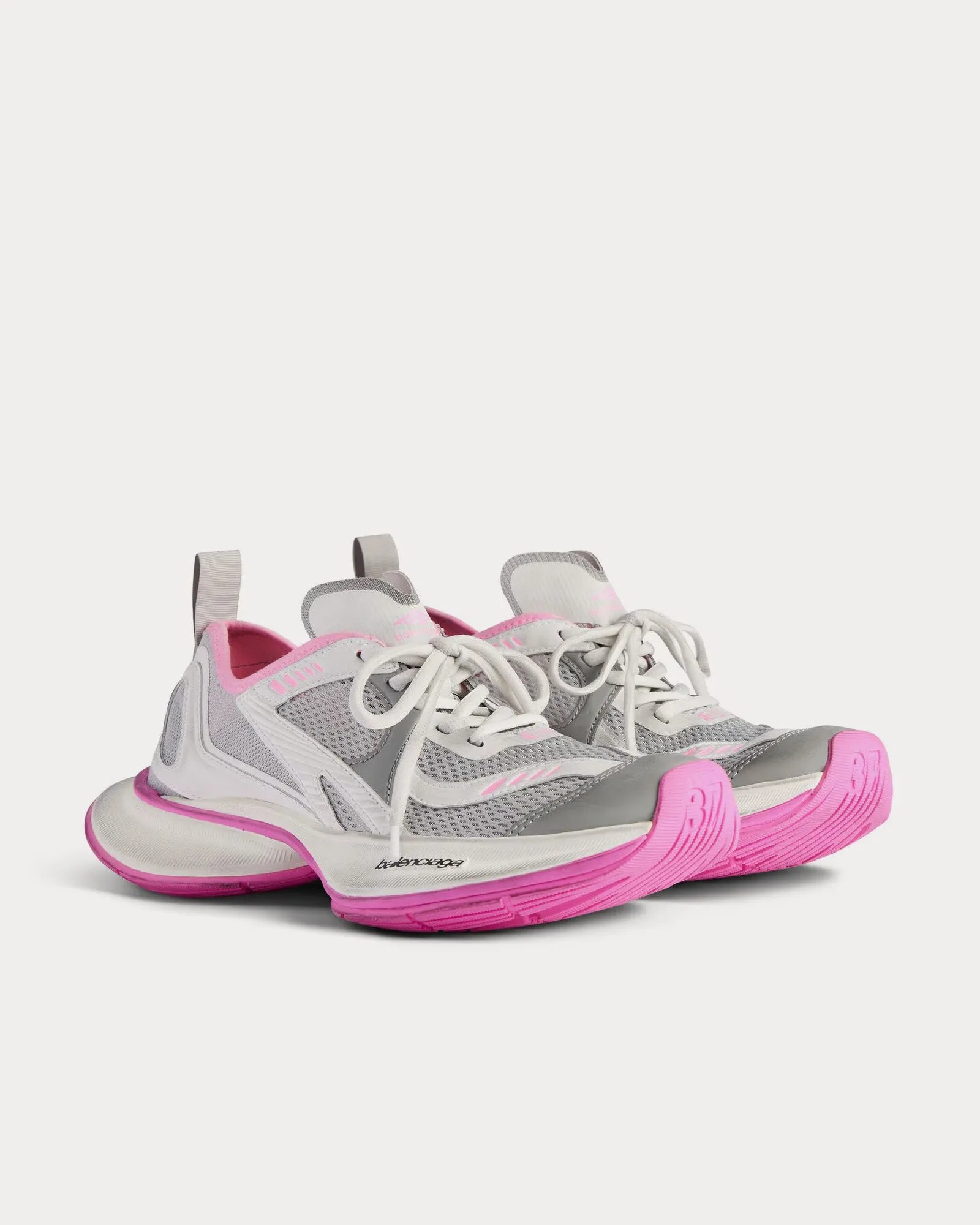Circuit White / Grey / Pink Low Top Sneakers