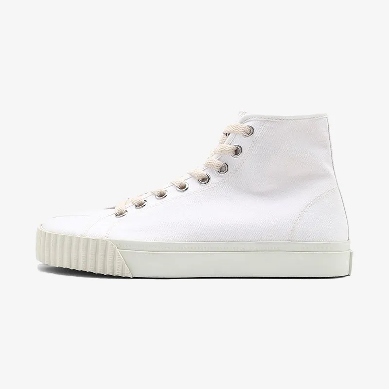 Classic White Cotton Sneakers