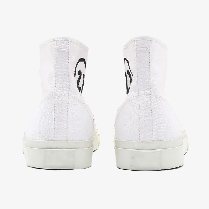Classic White Cotton Sneakers